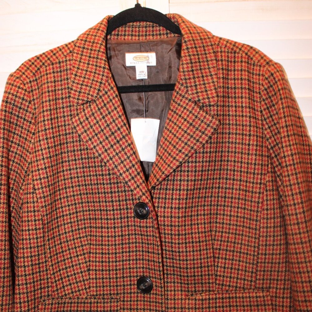 Talbots Houndstooth Blazer New - Picture 6 of 10